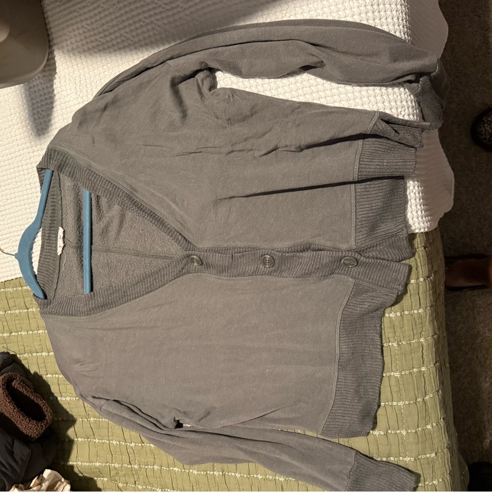 Splendid Gray Green Knit Cardigan